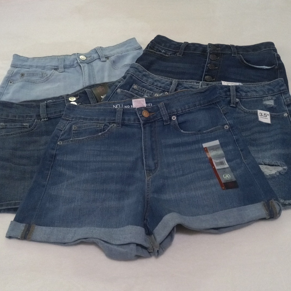 NOBO Denim Shorts Bundle (5) High Rise/Mom Shorts NWT
